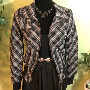 H&M Plaid Jacket size 4